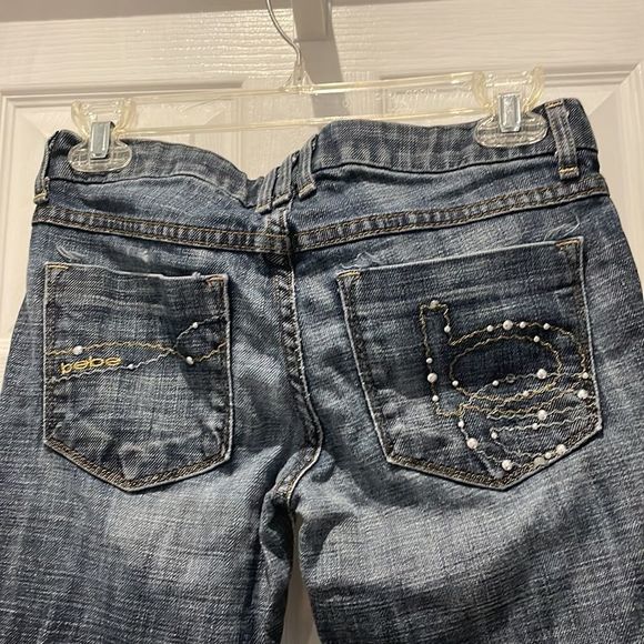 Bebe Chandra skinny studded jeans SZ 26 - Picture 5 of 8